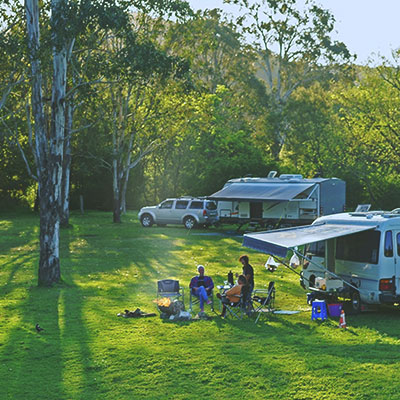 Campground at Wollombi Tavern, NSW